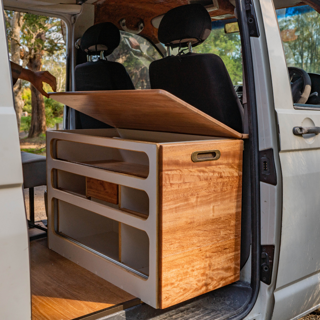 Innovative Storage Solutions in 2008 VW Transporter