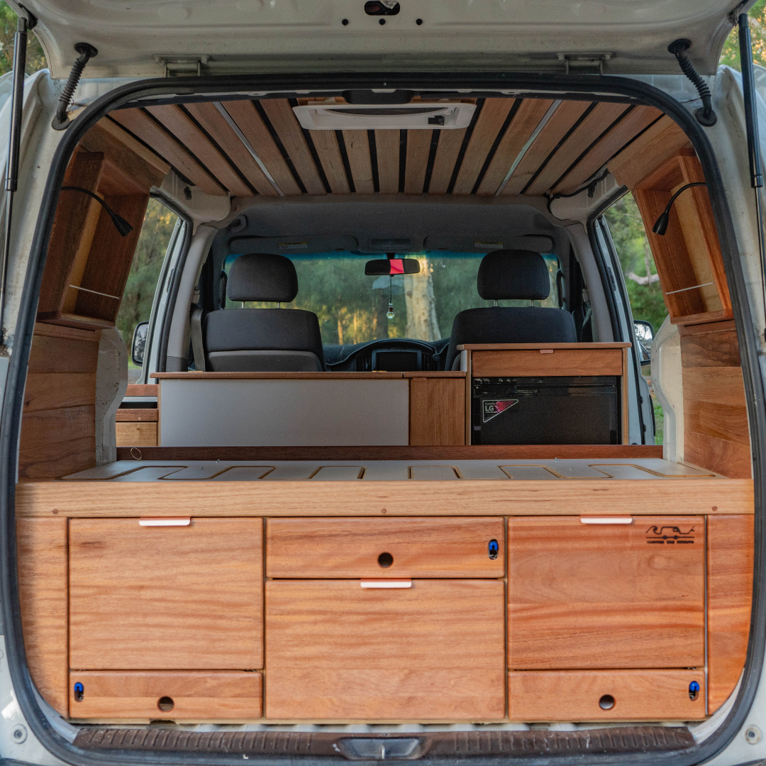 Interior View of 2014 Hyundai iLoad with Custom Van Fitouts Conversion