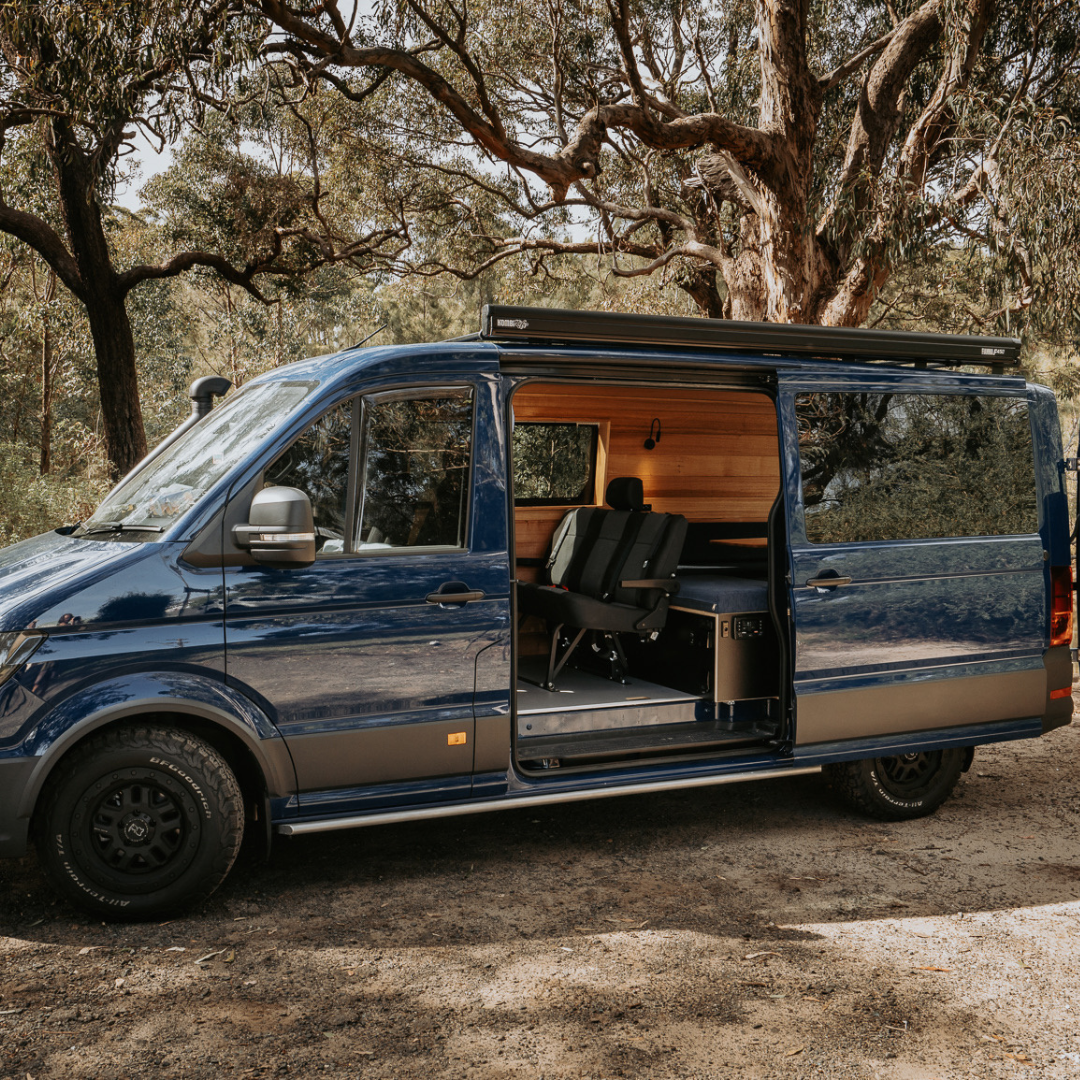 2022 VW Crafter LWB Mid Roof with Premium Mattress and Custom Fitouts