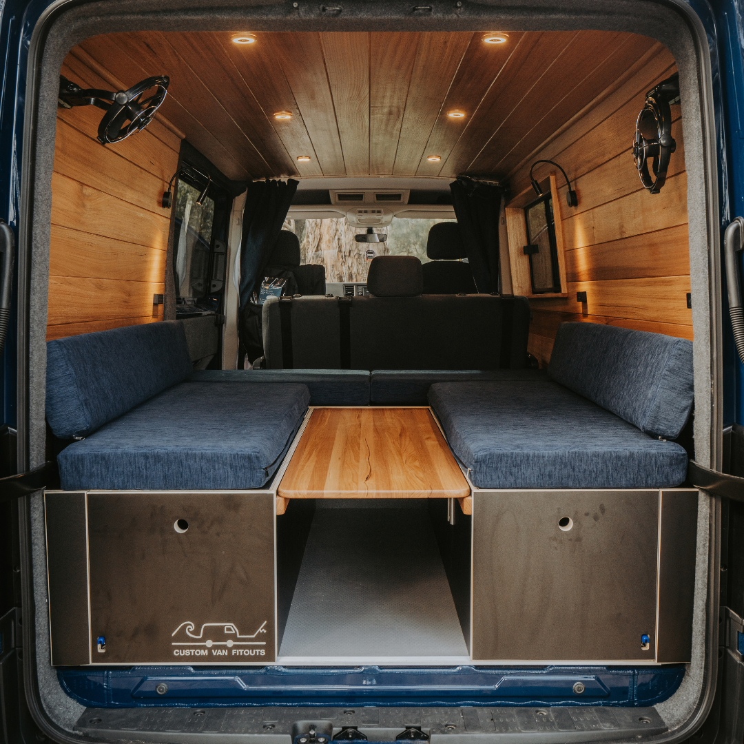 Completed 2022 VW Crafter LWB Mid Roof Project by Custom Van Fitouts