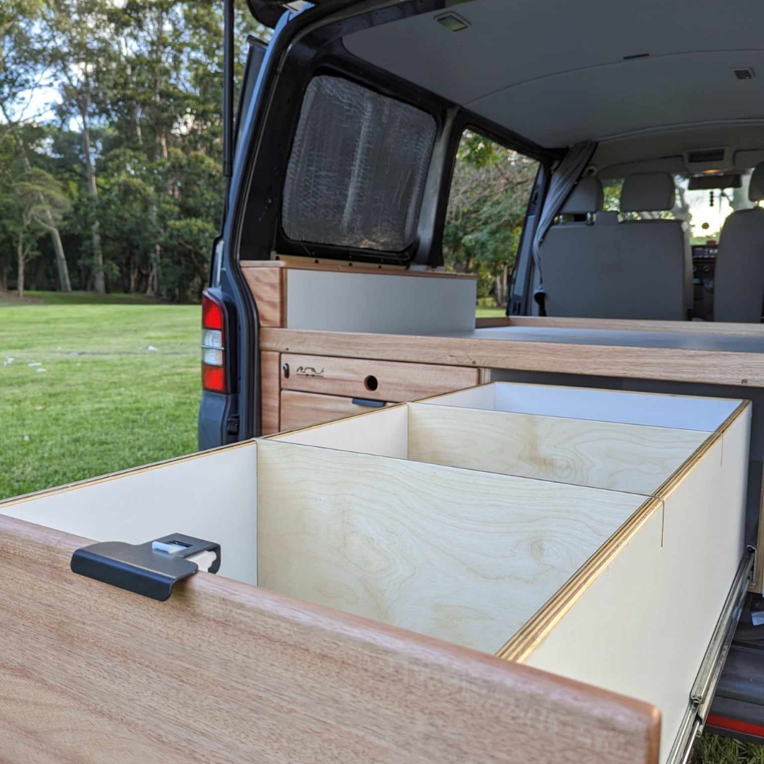 Custom Storage Solutions in 2014 VW Transporter