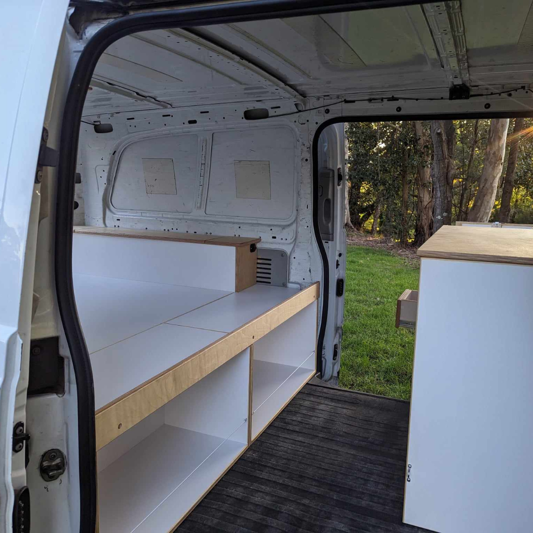 Tuck Away Kitchen Pod in 2012 Mercedes Vito Conversion